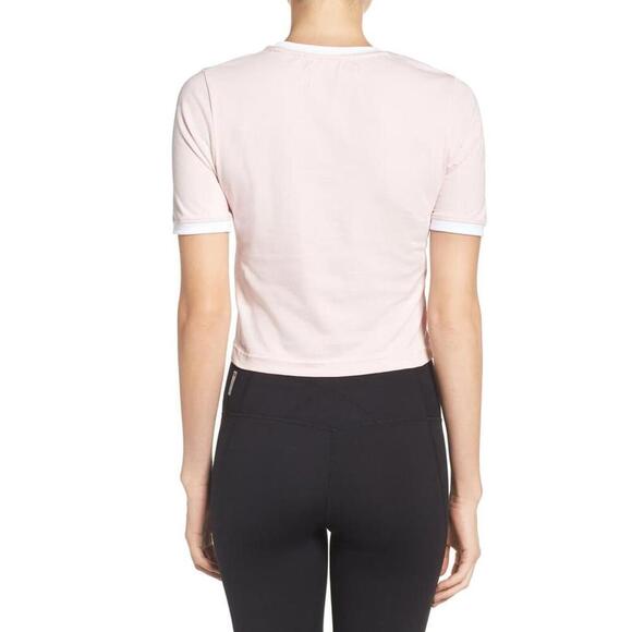 Fila Womens Tionne Logo Crop Tee Size L - Picture 2 of 3